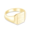 thumbnail image 3 of AFFY 10K Yellow Gold Engravable Signet Ring Brush Finished On Top Jewelry, Ring Size-14, 3 of 3
