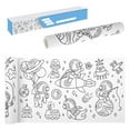thumbnail image 1 of Rollo de dibujo para niños Preescolar creativo 300 × 30 cm Rollo de papel para colorear pegajoso Rollo de papel para grafiti DIY Patrones múltiples educativos tempranos Póster para colorear con línea, 1 of 8