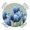 SteelBlue, variant on Navy Blue Tulip Round Tablecloth for 36-44 Inch Tables,Fitted Table Cover with Elastic Edge,Chic Elegant Flowers Botanical Sage Green Waterproof Outdoor Table Cloth Protector for Patio Garden Dinner
