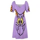 thumbnail image 4 of Figment-vestido sin mangas de cara grande para mujer elegante vestido de playa de lujo ropa femenina, 4 of 5