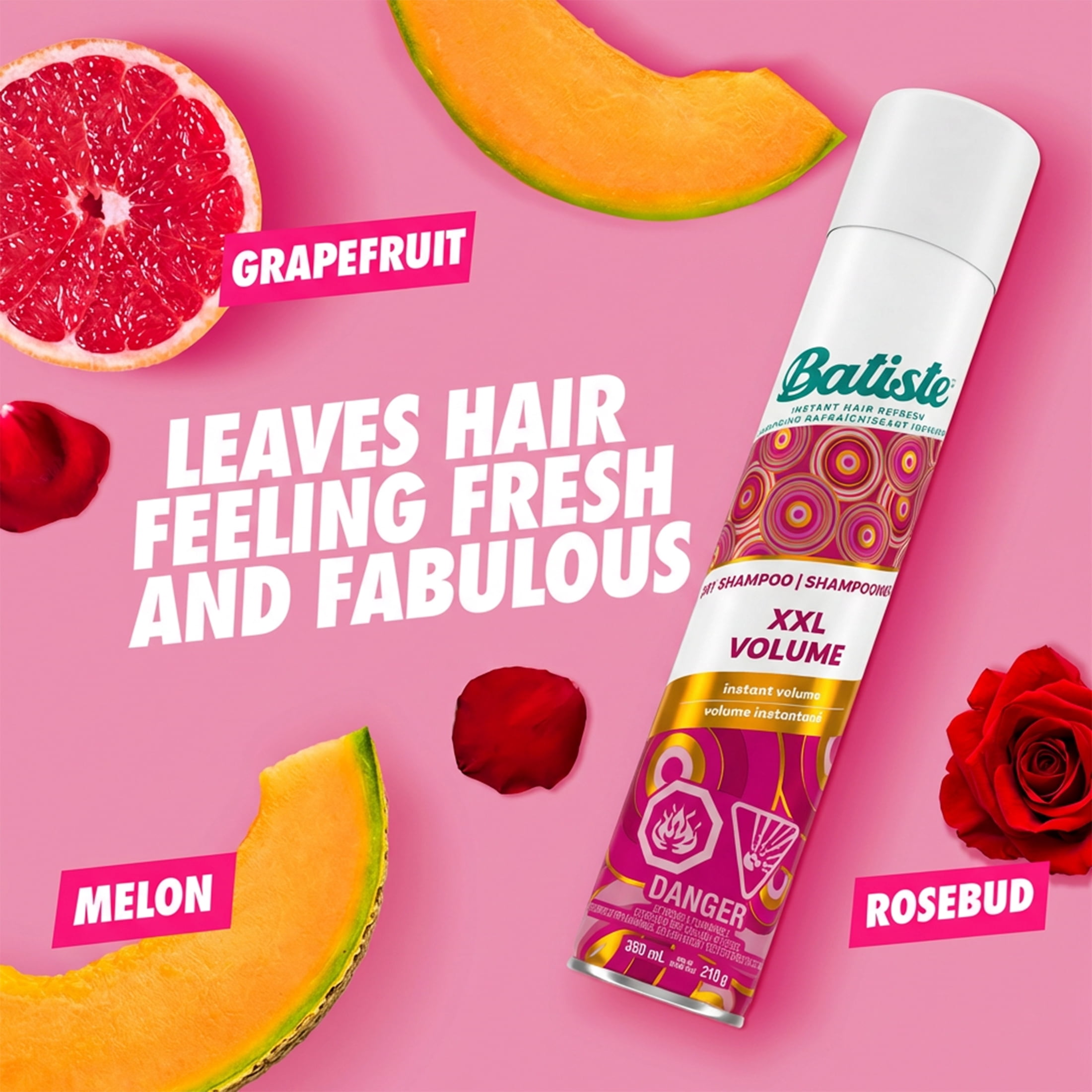 Batiste XXL Volume Dry Shampoo Spray, Value Pack, Waterless Shampoo for Added Hair Texture and Body, Large Format, 350mL