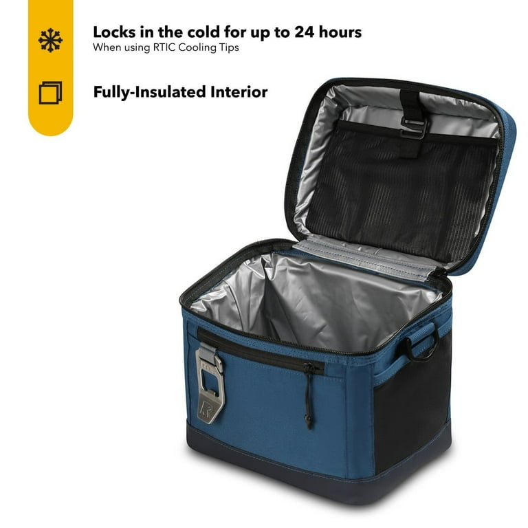 RTIC ソフトパック 8 NAVY ブルー/グレー RTIC Lightweight 8 Can Everyday Cooler with Insulated