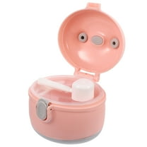 Niceauty Pink Milk Powder Dispenser with Scoop Multifunctional Snack Container Leakproof Portable Storage Box