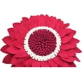 thumbnail image 2 of Sunflower Decorative Throw Pillows, 3D Flower Pillow, Accent Pillow, Sunflower Decorations, Flower-Shaped (17.5" Flower, 16" Pillow with Insert, Fuchsia), 2 of 8