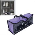thumbnail image 3 of Storage Bag Transparent Large Capacity PVC Film Dustproof Storage Bag for Travelling College Dorm Camping Storage, 3 of 5