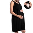 thumbnail image 6 of Nursing Dresses for Women Padded Lace V Neck Short Sleeve Nightgown Delivery and Labor Gown for Hospital Short Sleeve Maternity Breastfeeding Dress 2026 Summer Vacation Outfits, 6 of 7