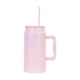 thumbnail image 2 of Taza térmica para caminar con asa | Taza de café de viaje de acero inoxidable | Vaso con aislamiento al vacío para bebidas frías y calientes | Tapa a prueba de fugas con pajita | Capacidad de 590 ml, 2 of 6