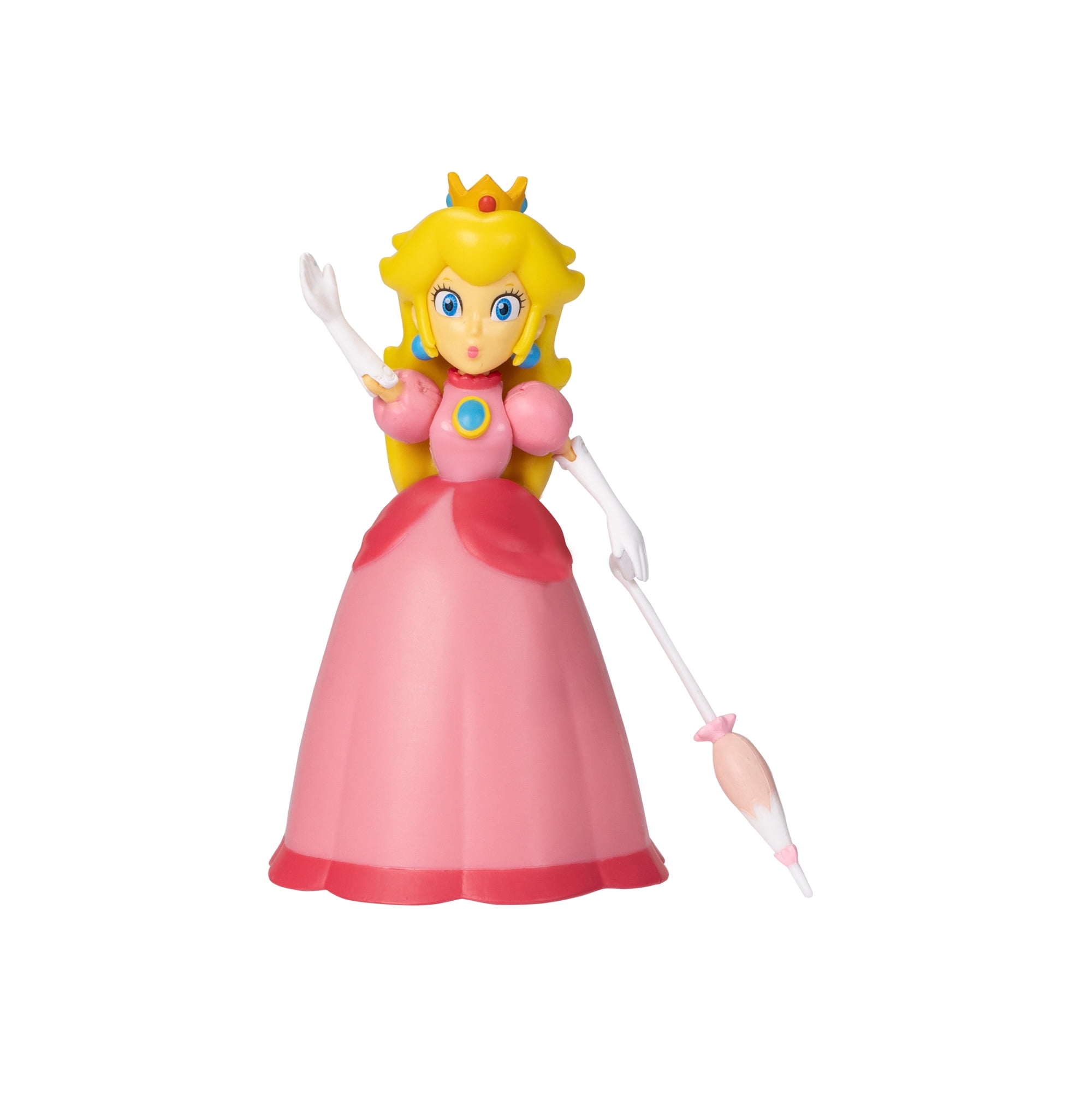 Nintendo 4 inch action figure Princess Peach with umbrella