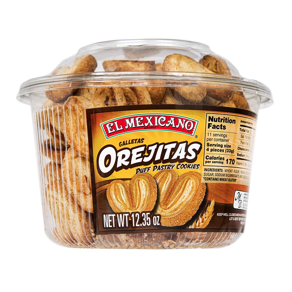 (3 pack) El Mexicano Orejitas, Puff Pastry Cookies, 12.35 oz