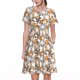thumbnail image 1 of Balery Cartoon Cat 1 Vestidos sueltos de manga corta para mujer, vestidos de verano 2025, vestidos casuales de corte A con vuelo., 1 of 6