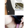 thumbnail image 5 of 925 Silver Crystals Long Tassel Threader Dangle Drop Earrings, 5 of 5