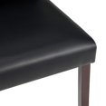 thumbnail image 6 of Prosper Dining Room Set Faux Leather Set of 5 in Cappuccino Black, 6 of 7