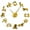 Gold,27inch, variant on Zodiac Signs Wall Art Stickers Exclusive Wall Clock Constellation DIY Giant Wall Clock Astrology Hanging Clock Watch Home Decor(Black,27inch)