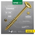 thumbnail image 5 of Spax 5042520 0.25 x 3.5 in. Power Lags Star Washer Head Structural Screws, Gold- 0.47 lbs - Pack of 12, 5 of 7