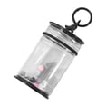 thumbnail image 3 of Esquirla Clear Figure Display Bag Mini Doll Pouch Keychain Portable Doll Storage Case Black with, 3 of 8