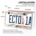 thumbnail image 3 of Aluminum License Plate Frame 2 Pack Car Exterior Accessory Car Tag Holder for Front Rear Plates Cars Decor Beautiful Birds Sitting on Branches, 3 of 7