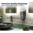 thumbnail image 4 of Alpine Manual Soap Dispenser Wall Mount - Commercial Soap Dispenser Wall Mounted for Liquid Soap & Hand Sanitizer Perfect for Bathroom, Kitchen, Refillable 800 ml Capacity (Grey), 4 of 10