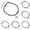 Black 6PCS, variant on Women's Beach Ocean Cute Design Bohemian Alloy Elephant Sun Anklet Bracelet