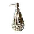 thumbnail image 4 of Dispensador de jabón con bomba, botella, recipiente para líquidos de baño, dispensador de gel de ducha de cerámica. plata, 4 of 9