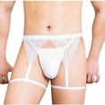 thumbnail image 2 of successthop Mens Thongs and G String Cool Mesh Stylish Underwear Breathable Stretch Solid Brief White XL, 2 of 3