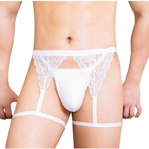 EOYWHK Cotton Underwear for Men Breathable Underwear Butt-Lifting Bandage Bustier with Clear Fabric Clearance,M-3XL