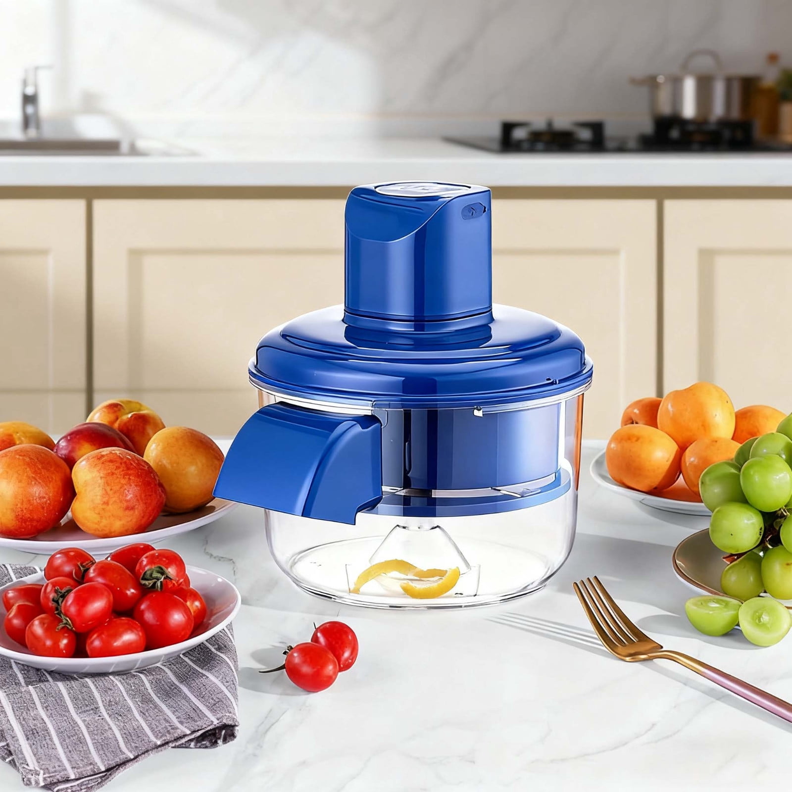 Electric Fruit Vegetable Peeler Automatic Kitchen Tool Fast Efficient Peeling Compact Easy to Use Safe Food Preparation Accessory Convenient for Home Cooking