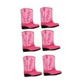 thumbnail image 3 of 6 piezas de botas de vaquero, cajas de flores, centro de mesa, suministros de cumpleaños, manualidades artísticas, botas Rosa, 3 of 9