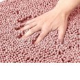 thumbnail image 4 of Soft Comfortable Chenille Bathroom Rugs 32" x 20" Non-Slip Backing Absorbent Furry Pink Bath Mats Rug for Bathtub Shower Room, 4 of 6