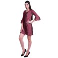 thumbnail image 3 of Moomaya Robe Courte Imprimée pour Femmes, Manches Évasées, Coupe Droite, Robes pour Femmes, Vêtements d'Été Décontractés, 3 of 6
