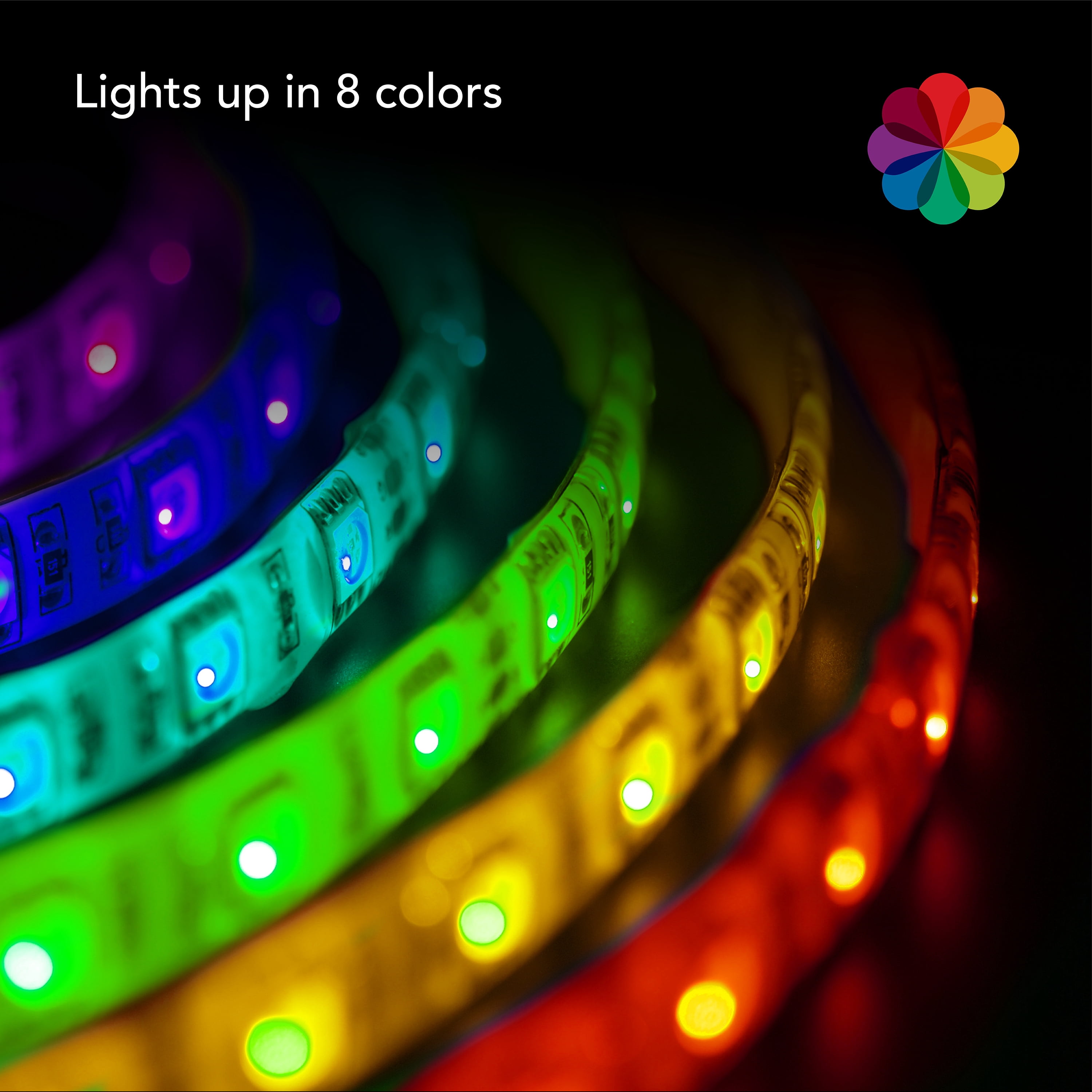 Eubie LED Music to Lights ColorStrip, 16-Foot USB Music Sync Light Strip with Remote, Indoor Lighting