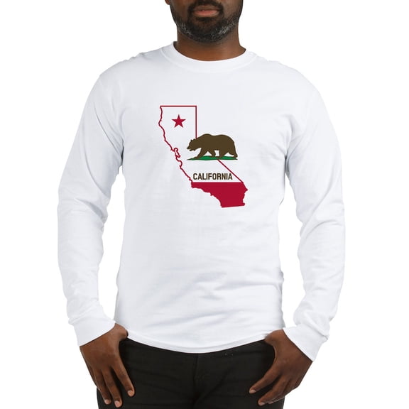 CafePress - CALI STATE W BEAR Long Sleeve T Shirt - Unisex Cotton Long Sleeve T-Shirt