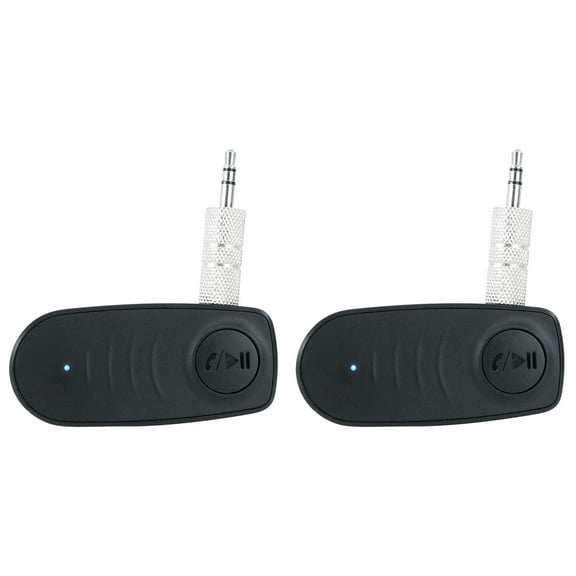 Rockville BT-LINK Pair of Aux to Bluetooth Adapters To Link 2 Speakers Together