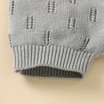 thumbnail image 4 of Summer Baby Rompers Sleeveless Infant Boy Girl Jumpsuit Outfit Knit Cotton Newborn Toddler Clothing Hat Hollow Out Playsuit 2PCS, 4 of 5