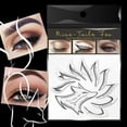 Professional Eyeliner Stencil Eyeshadow Stencil Set Nonwoven Materisls Eyeliner Stencil Kit