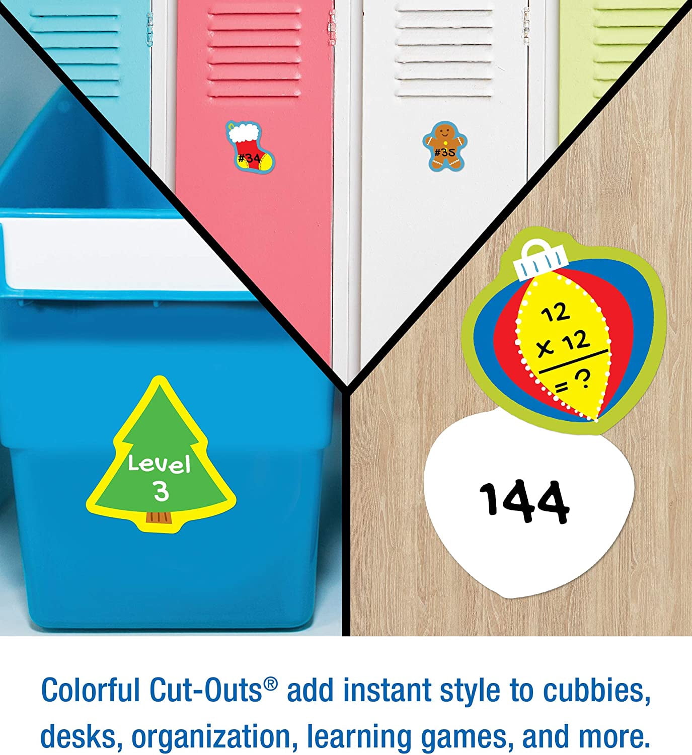 Carson Dellosa Education Holiday Mix Mini Cut-Outs (41)