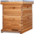 thumbnail image 2 of 10-Frame Beehive Starter Kit, Wax-Coated Complete Beehive Kit Includes 1 Deep Hive Bee Box and 1 Bee Hive Super with Beehive Frames and Foundation for Beekeeping Supplement, 2 of 3