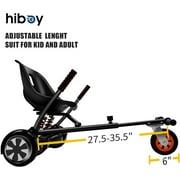 Hiboy Hc02 Hoverboard Seat Attachment With Rear Suspension Go Kart Accessory For 65 8 10 Two Wheel Self Balancing Scooter