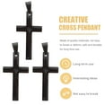 thumbnail image 4 of 3 Pcs Pendentifs Décoratifs Simples Croix Collier Accessoires de Pendentifs Croix, 4 of 7