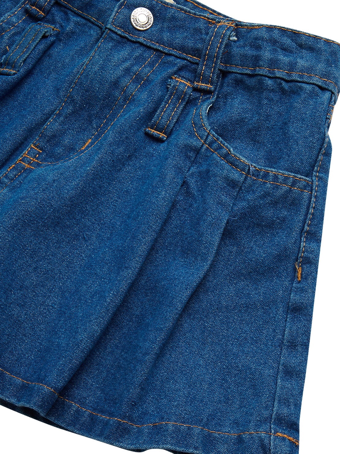 Jessica Simpson Girls' Tee and Denim Skirt Outfit Set, 2-Piece, Sizes 4-12