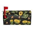 thumbnail image 2 of Fotbe Bees and Sunflowers Mailbox Covers Post Letter Box Cover Garden Decor Standard Size-21x18 in, 2 of 9