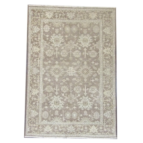 Wahi Rugs Hand Knotted Turk Oushak Natural-dye 5'0"x8'0" -W11341