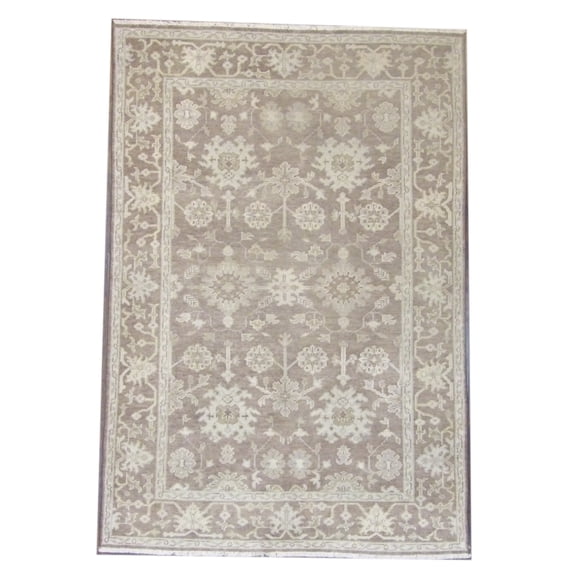 Wahi Rugs Hand Knotted Turk Oushak Natural-dye 5'0"x8'0" -W11341