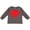 Charcoal, variant on Red Heart Boys or Girls Long Sleeve Toddler T-Shirt