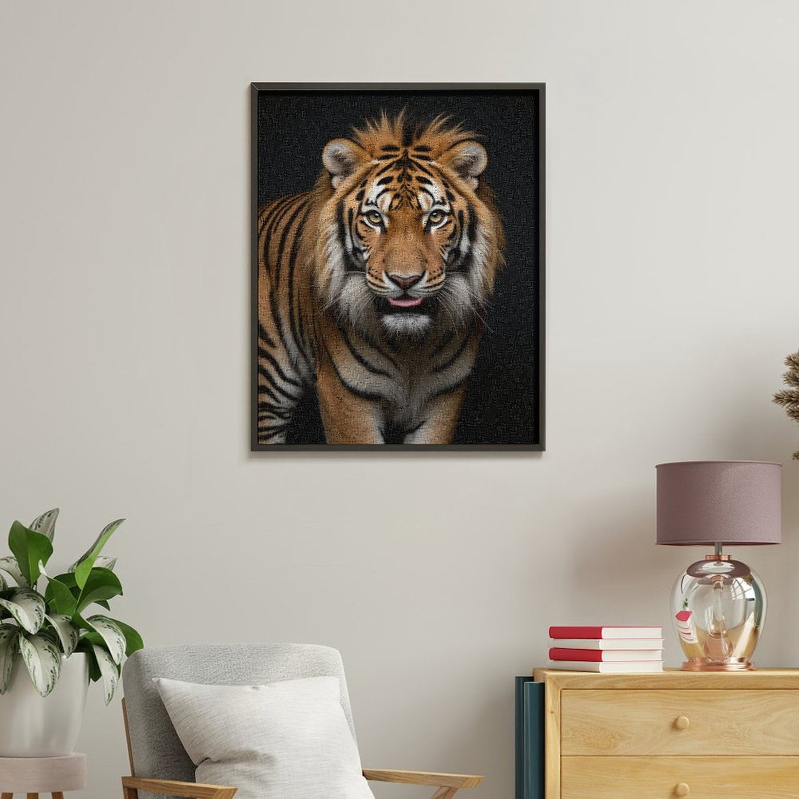 Paint by Numbers Kit for Adults, Majestic Bengal Tiger Portrait Paint by Numbers, Easy Paint by Numbers Kit for Adults Beginner, DIY Adult Paint by Number Kits on Canvas, Home Decor
