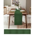 thumbnail image 6 of Vintage Blackish Green Short Table Runners 48 Inches, Cotton Linen Fabric Table Runner Dresser Scarf, Farmhouse Retro Beige Solid Color Tablerunner for Party/Kitchen/Dinner/Wedding Decor 13''x48'', 6 of 7