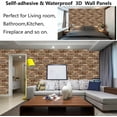 thumbnail image 6 of NOGIS 3D Wall Panels Peel and Paste,10 Pcs 3D Brick Wallpaper Peel Waterproof Self Adhesive Decorative Stick Faux Stone Wall Panels for Living Room, Lobby Bedroom Hotel Office Decoration (A), 6 of 7