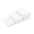 thumbnail image 1 of Buffet Food Risers HeimMa, caja cúbica acrílica blanca, paquete de 3, 1 of 7