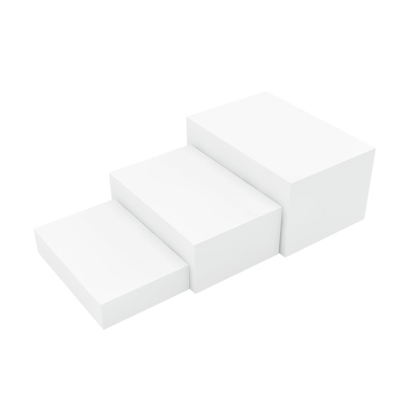 Buffet Food Risers HeimMa, caja cúbica acrílica blanca, paquete de 3