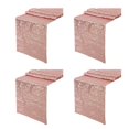 thumbnail image 1 of 4X Sparkly Rose Gold Sequin Table Runners 12X108 Inch Shimmer Table for Wedding Anniversary Birthday Table Cloth, 1 of 6