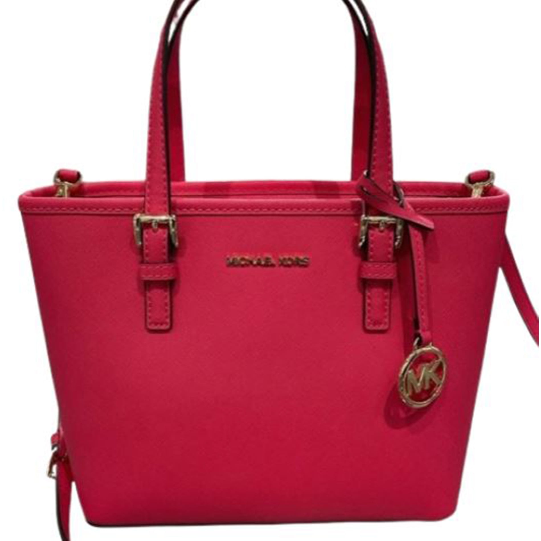 マイケルコース Michael Kors Women's Small Leather Crossbody Tote Bag with Top Zip